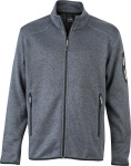 James & Nicholson – Men's Knitted Fleece Jacket for embroidery and printing