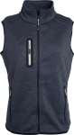 James & Nicholson – Ladies' Knitted Fleece Vest for embroidery