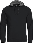 Clique – Classic Hoody: Kapuzensweater mit Känguru-Tasche geeignet für Smartphone/Kopfhörer. Kapuze mit kontrastfarbenen... Clique – Classic Hoody besticken und bedrucken lassen