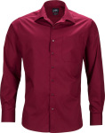 James & Nicholson – Men's Business Popline Shirt longsleeve for embroidery and printing