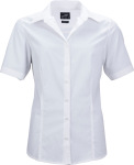 James & Nicholson – Ladies' Business Popline Shirt shortsleeve hímzéshez és nyomtatáshoz