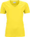 James & Nicholson – Damen V-Neck Sport T-Shirt besticken und bedrucken lassen