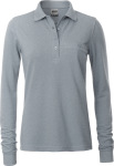 James & Nicholson – Ladies' Workwear Polo Pocket longsleeve for embroidery and printing