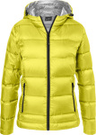 James & Nicholson – Ladies' Hooded Down Jacket for embroidery