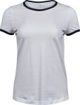 Tee Jays – Ladies' Ringer T-Shirt hímzéshez és nyomtatáshoz