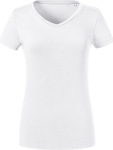 Russell – Ladies' Pure Organic V-Neck Tee for embroidery and printing