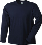 James & Nicholson – Men's Long-Sleeved Medium for embroidery and printing