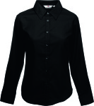 Fruit of the Loom – Lady-Fit Long Sleeve Oxford Blouse for embroidery and printing