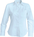 Kariban – Pflegeleichte Damen Langarm Oxford Bluse besticken und bedrucken lassen