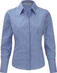 Russell – Ladies Long Sleeve PolyCotton Easy Care Fitted Poplin Shirt for embroidery and printing
