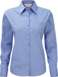 Russell – Ladies´ Long Sleeve Poly-Cotton Easy Care Poplin Shirt for embroidery and printing
