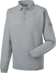 Russell – Workwear-Sweatshirt mit Kragen und Knopfleiste besticken und bedrucken lassen