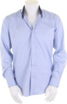 Kustom Kit – Mens Contrast Premium Oxford Shirt Long Sleeve hímzéshez és nyomtatáshoz
