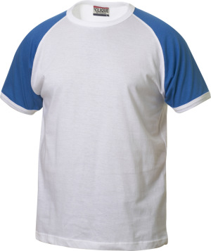 Clique - Raglan-T (weiß / royalblue)