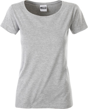 James & Nicholson - Damen Bio T-Shirt (grey heather)