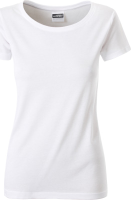 James & Nicholson - Ladies' Basic T-Shirt Organic (white)