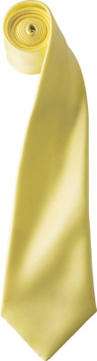 Premier - Satin Krawatte "Colours" (lemon)