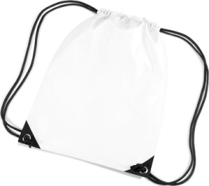 BagBase - Premium Gymsac (White)