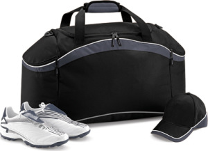 BagBase - Teamwear Holdall (Black/Graphite Grey/White)