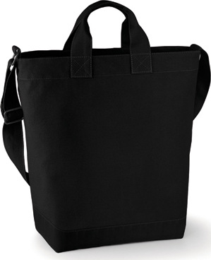 BagBase - Canvas Day Bag (Black)