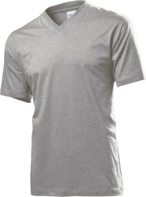 Stedman - V-Neck T-Shirt (grey heather)