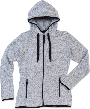 Stedman - Ladies' Knitted Fleece Jacket (light grey melange)