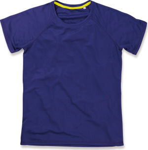 Stedman - Ladies' "Bird eye" Raglan Sport Shirt (deep lilac)