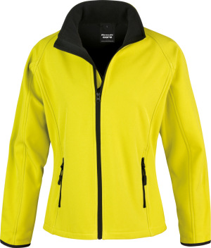 Result - 2-Lagen Damen Softshell Jacke "Printable" (yellow/black)