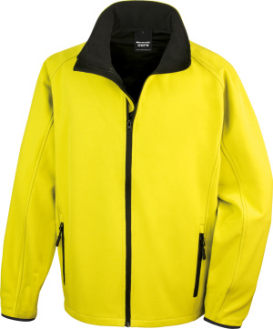 Result - Men's 2-layer Printable Softshell Jacket (yellow/black)
