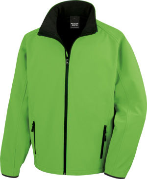 Result - Men's 2-layer Printable Softshell Jacket (vivid green/black)