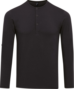 Premier - Herren Rollärmel T-Shirt langarm (black)