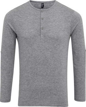 Premier - Men's Roll Sleeve T-Shirt longsleeve (grey marl)