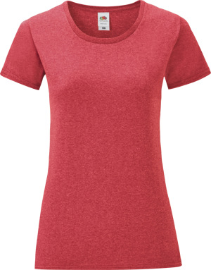 Fruit of the Loom - Ladies' T-Shirt Iconic (heather red)