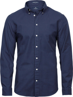 Tee Jays - Oxford Hemd "Perfect" langarm (navy)