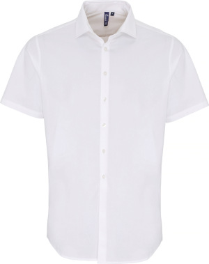 Premier - Popline Stretch Shirt shortsleeve (white)