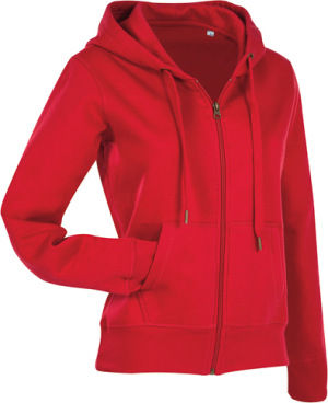 Stedman - Ladies' Active Hooded Sweat Jacket (crimson red)