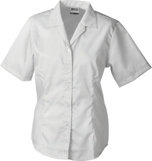 James & Nicholson - Ladies' Business Blouse Short-Sleeved (Light Grey)