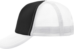 Myrtle Beach - 5-Panel Polyester Mesh Cap (Black/White)