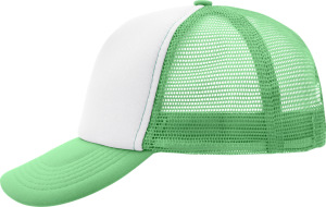 Myrtle Beach - 5-Panel Polyester Mesh Cap (White/Neon Green)