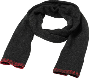 Myrtle Beach - Traditional Scarf (anthracite melange/red)