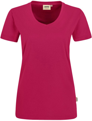 Hakro - Damen V-Shirt Mikralinar (magenta)