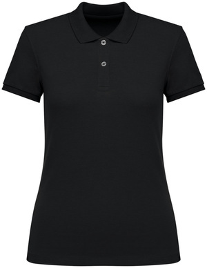 Native Spirit - Umweltfreundliches Polohemd aus Pikeetrikot für Damen (Black)