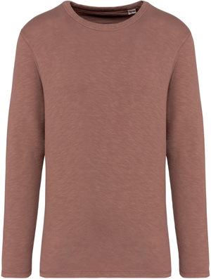 Native Spirit - Ausgewaschenes umweltfreundliches Unisex Sweatshirt mit Rundhalsausschnitt aus French Terry (Washed Sienna)