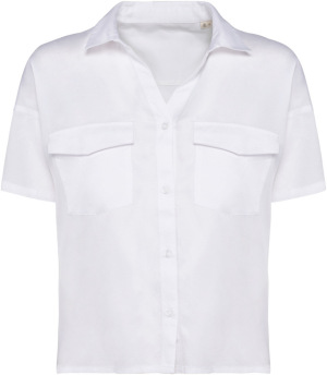 Native Spirit - Umweltfreundliches Damenhemd mit Lyocell TENCEL™ Oversize (Washed white)