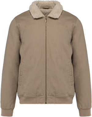 Native Spirit - Umweltfreundliche Unisex Jacke mit Sherpakragen (Wet Sand)
