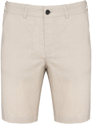 Native Spirit - Bermuda-Shorts aus Leinen für Herren (Linen Sand)