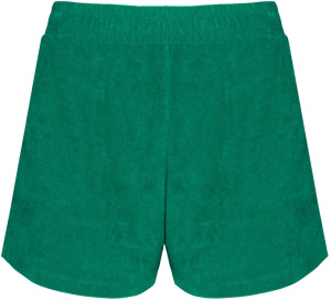 Native Spirit - Eco-friendly Terry Towel Damenshorts (Malachite Green)