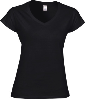 Gildan - Softstyle Ladies´ V-Neck T-Shirt (Black)