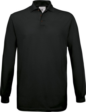 B&C - Polo Safran Longsleeve / Unisex (Black)