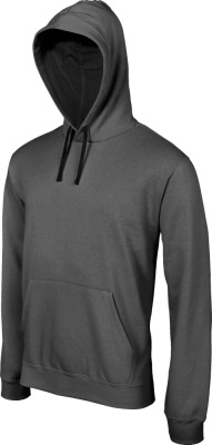 Kariban - Contrast Hooded Sweatshirt (Dark Grey (Solid)/Black)